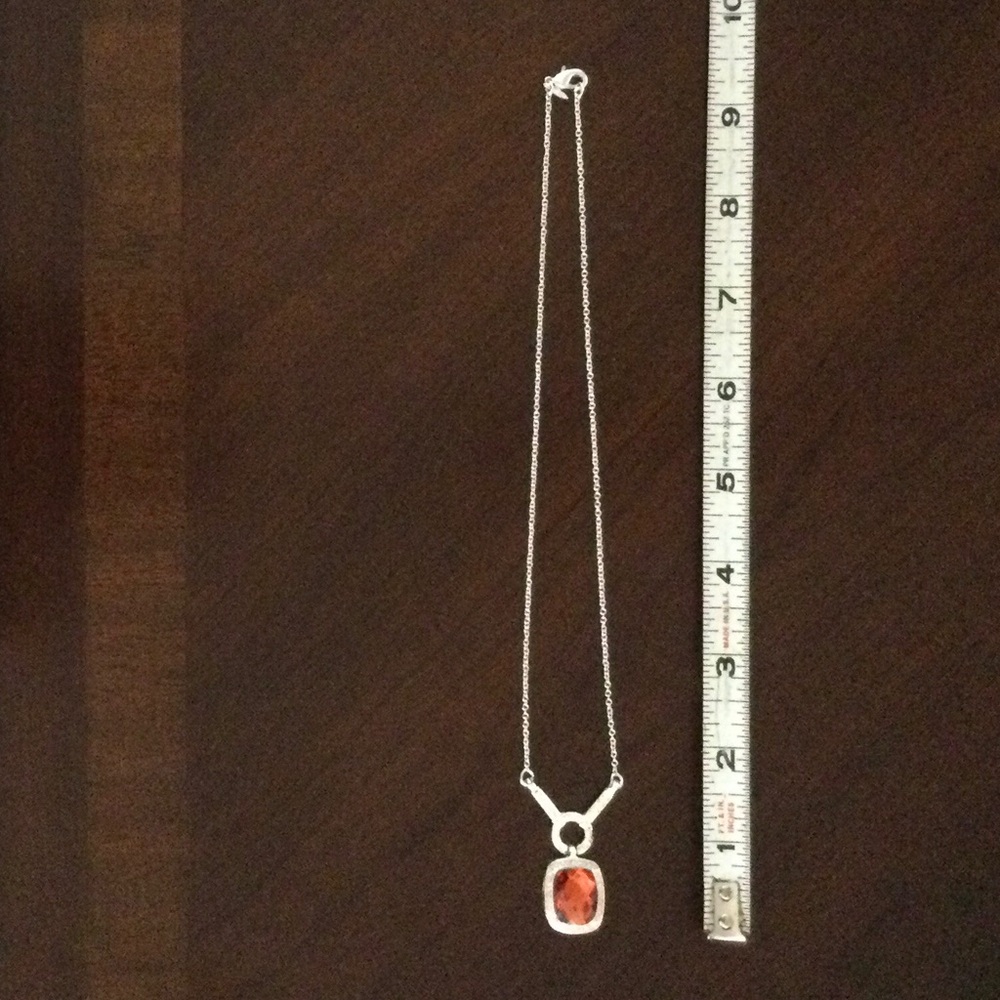 Orange Stone Pendant Necklace - Picture 4 of 4